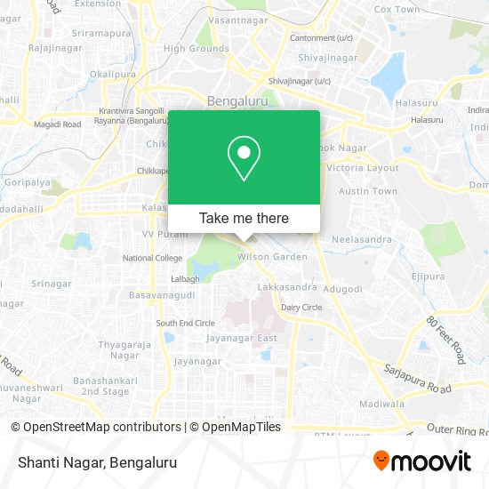 Shanti Nagar map