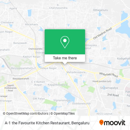 A-1 the Favourite Kitchen Restaurant map