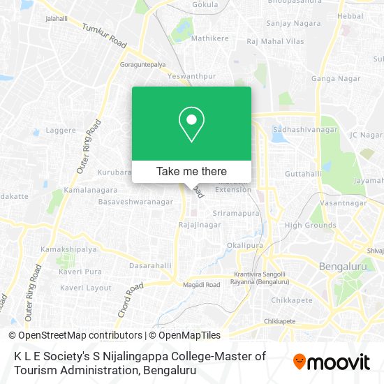 K L E Society's S Nijalingappa College-Master of Tourism Administration map