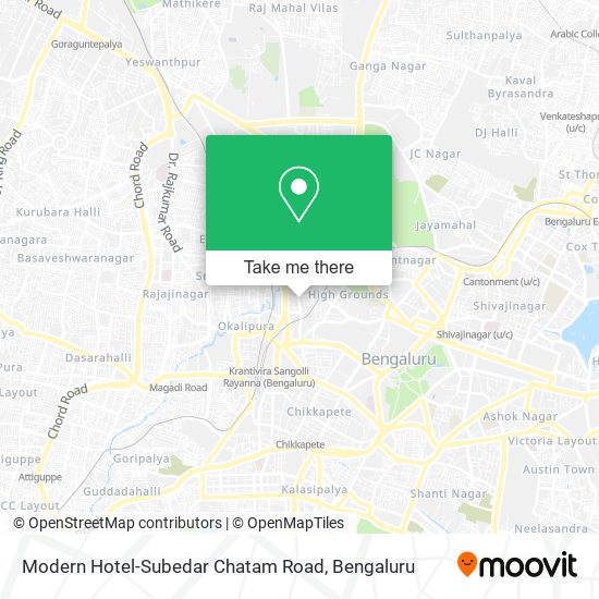 Modern Hotel-Subedar Chatam Road map