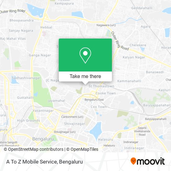 A To Z Mobile Service map