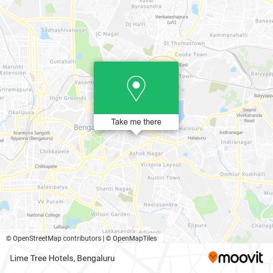 Lime Tree Hotels map