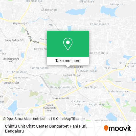 Chintu Chit Chat Center Bangarpet Pani Puri map