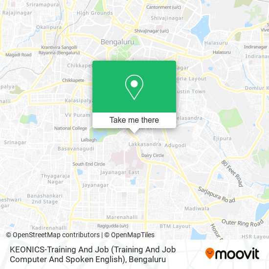 KEONICS-Training And Job (Training And Job Computer And Spoken English) map