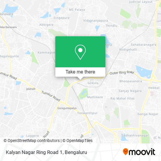 Kalyan Nagar Ring Road 1 map