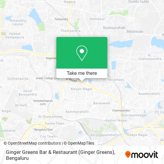 Ginger Greens Bar & Restaurant map