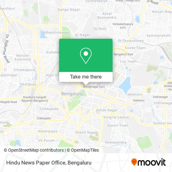 Hindu News Paper Office map