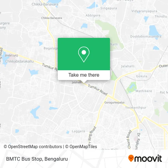BMTC Bus Stop map
