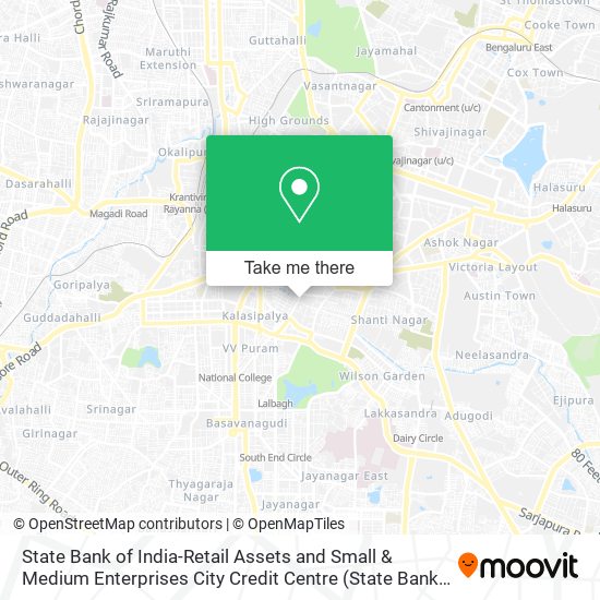 State Bank of India-Retail Assets and Small & Medium Enterprises City Credit Centre map