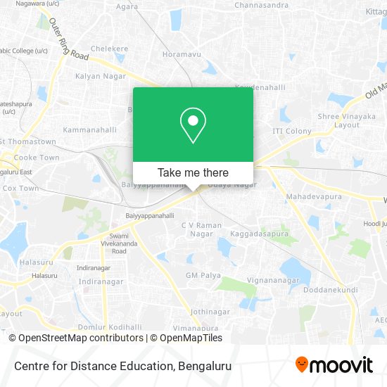 Centre for Distance Education map