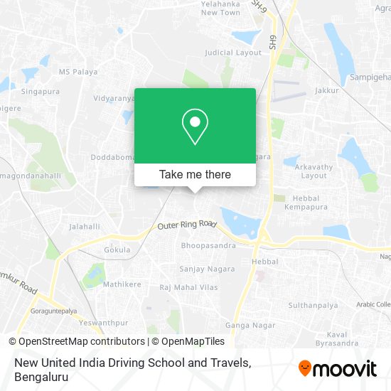 New United India Driving School and Travels map