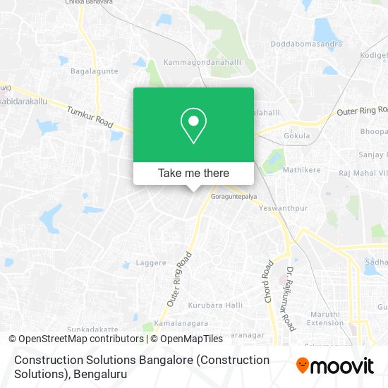 Construction Solutions Bangalore map