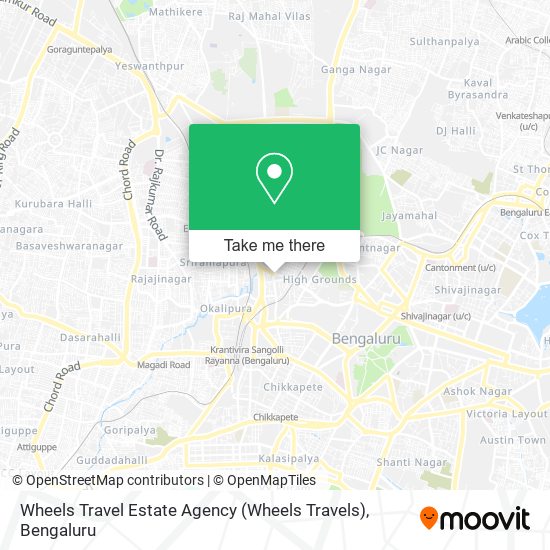 Wheels Travel Estate Agency (Wheels Travels) map