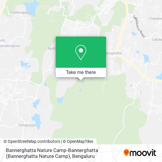 Bannerghatta Nature Camp-Bannerghatta map