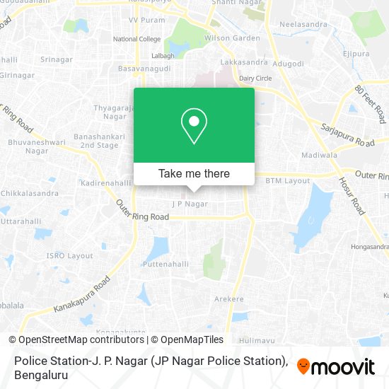 Police Station-J. P. Nagar (JP Nagar Police Station) map