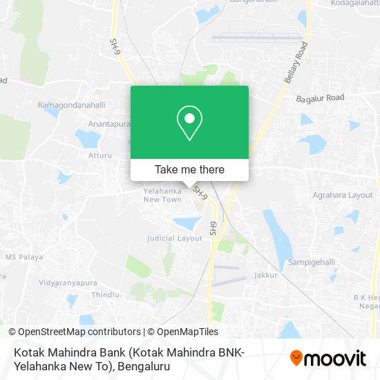 Kotak Mahindra Bank (Kotak Mahindra BNK-Yelahanka New To) map