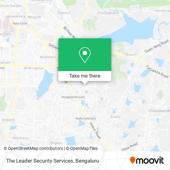 The Leader Security Services map