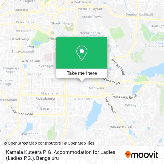 Kamala Kuteera P. G. Accommodation for Ladies (Ladies P.G.) map