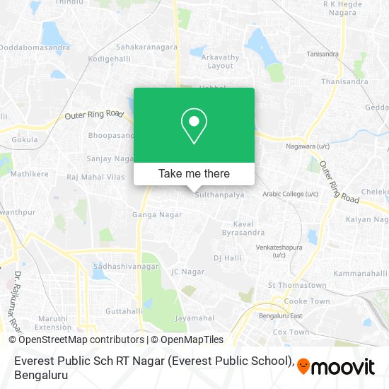Everest Public Sch RT Nagar (Everest Public School) map