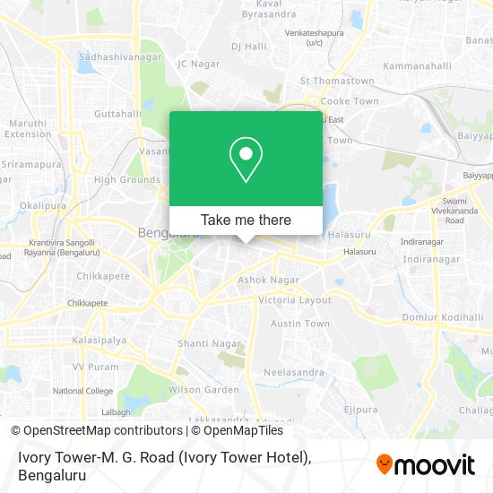 Ivory Tower-M. G. Road (Ivory Tower Hotel) map