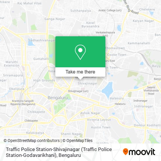 Traffic Police Station-Shivajinagar map