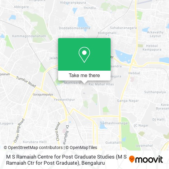M S Ramaiah Centre for Post Graduate Studies map