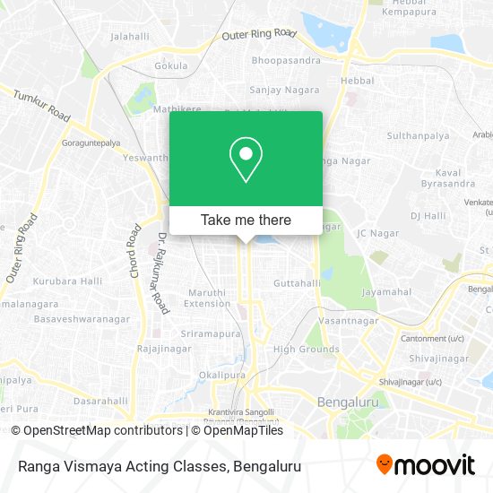 Ranga Vismaya Acting Classes map