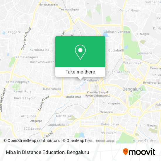 Mba in Distance Education map
