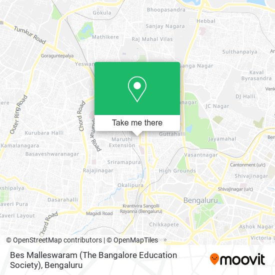 Bes Malleswaram (The Bangalore Education Society) map