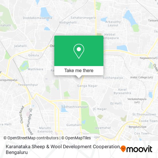 Karanataka Sheep & Wool Development Cooperation map