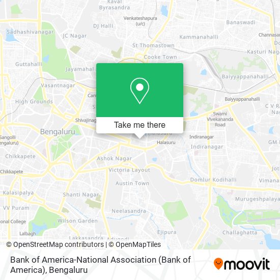 Bank of America-National Association map