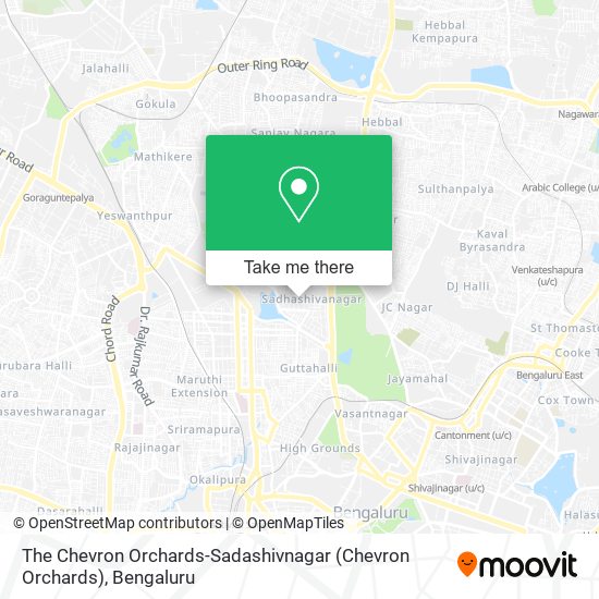 The Chevron Orchards-Sadashivnagar map