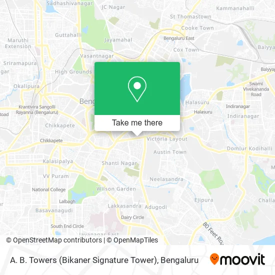 A. B. Towers (Bikaner Signature Tower) map