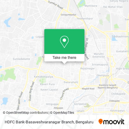 HDFC Bank-Basaveshvaranagar Branch map
