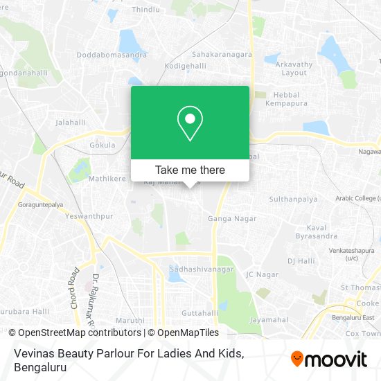 Vevinas Beauty Parlour For Ladies And Kids map