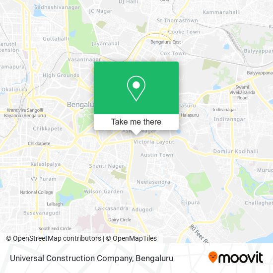 Universal Construction Company map