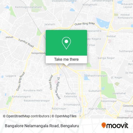 Bangalore Nelamangala Road map