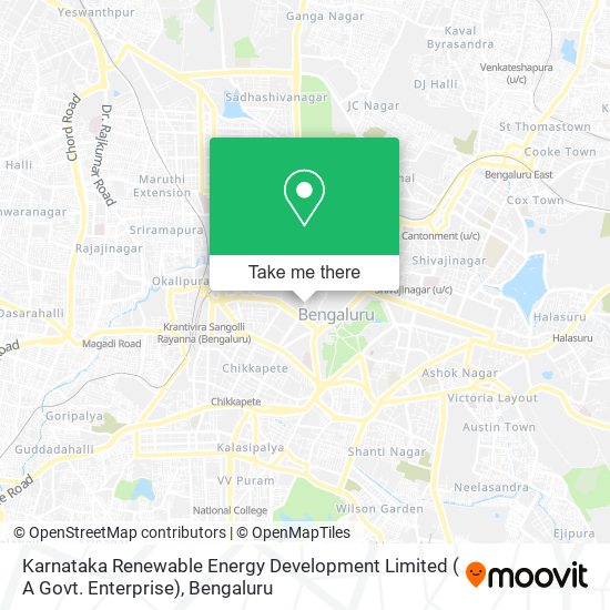 Karnataka Renewable Energy Development Limited ( A Govt. Enterprise) map