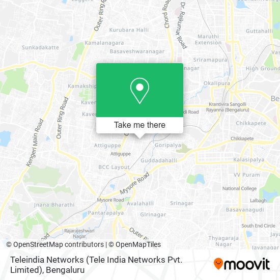 Teleindia Networks (Tele India Networks Pvt. Limited) map