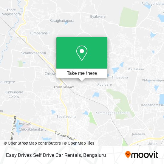 Easy Drives Self Drive Car Rentals map