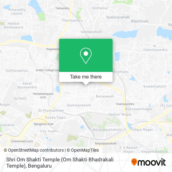 Shri Om Shakti Temple map