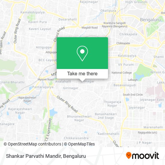 Shankar Parvathi Mandir map