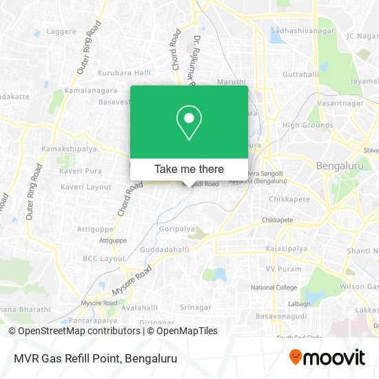 MVR Gas Refill Point map