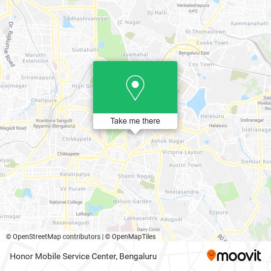 Honor Mobile Service Center map
