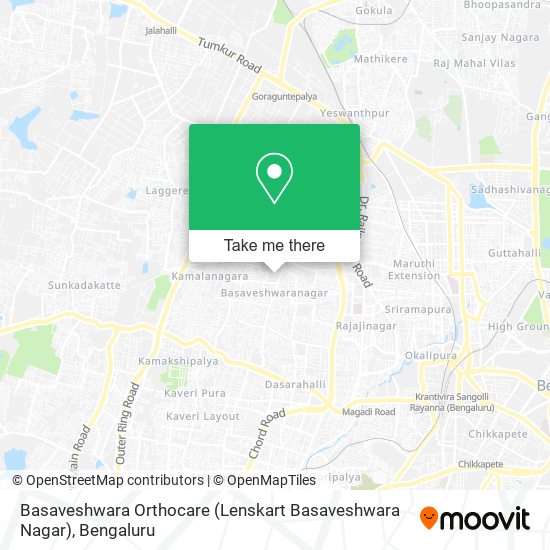 Basaveshwara Orthocare (Lenskart Basaveshwara Nagar) map