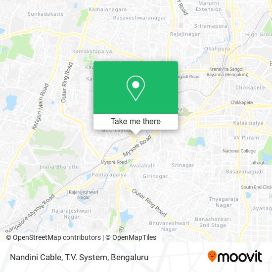 Nandini Cable, T.V. System map