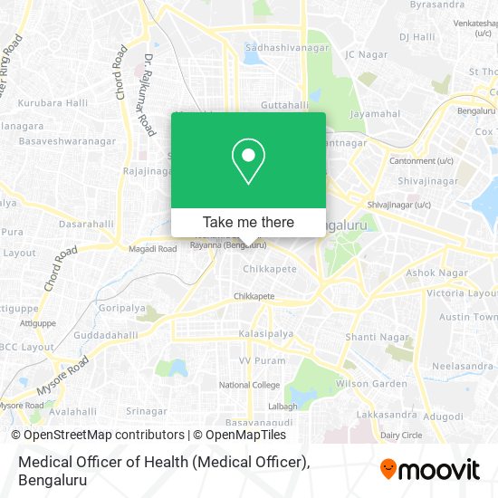 Medical Officer of Health map