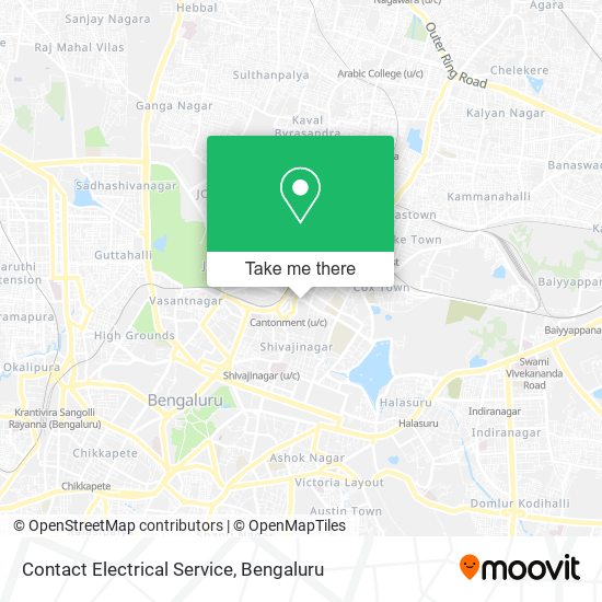 Contact Electrical Service map