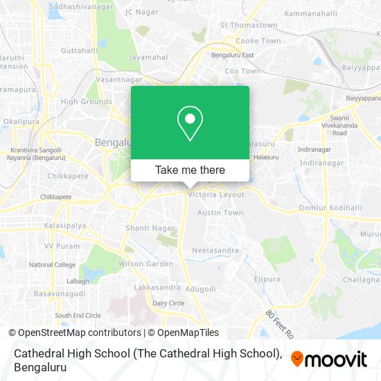 Cathedral High School map