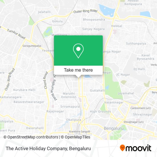The Active Holiday Company map